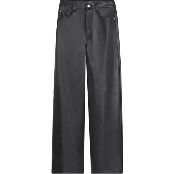 WeWoreWhat Women's Vegan Leather High Rise Dad Jeans Black Size 29 - Picture 5 of 6